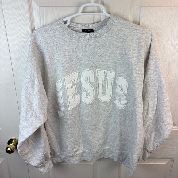 The Bar Tops - The Bar Jesus Crew Neck Sweatshirt Gray